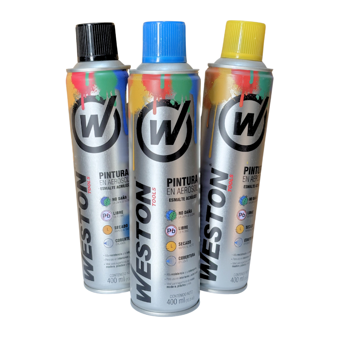 pintura en aerosol marca weston